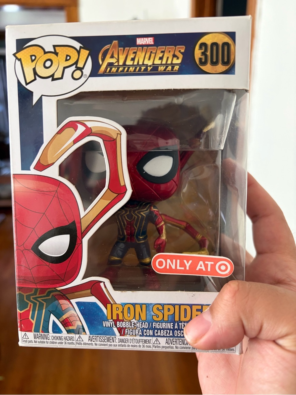 Funko Pop! Iron Spider Vinyl Figure - Red, Gold, Black